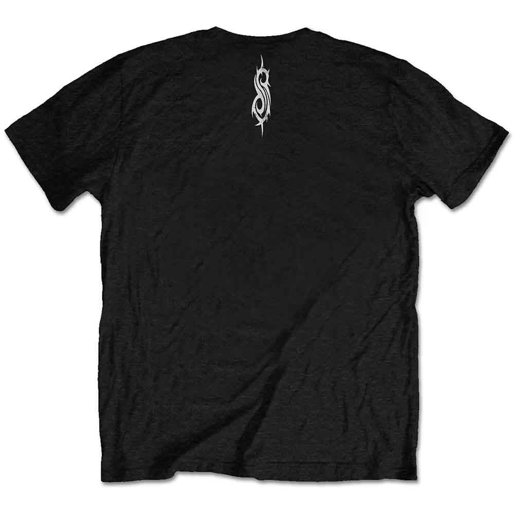 Slipknot Unisex T-Shirt: Devil Single - Black & White (Black) (Back Print)