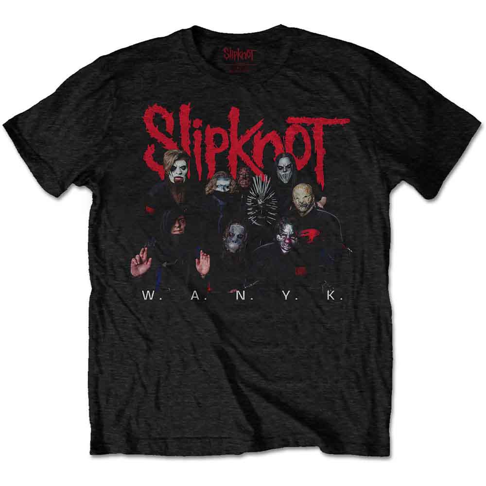 Slipknot: WANYK Logo Unisex T-Shirt (Black) (Back Print)