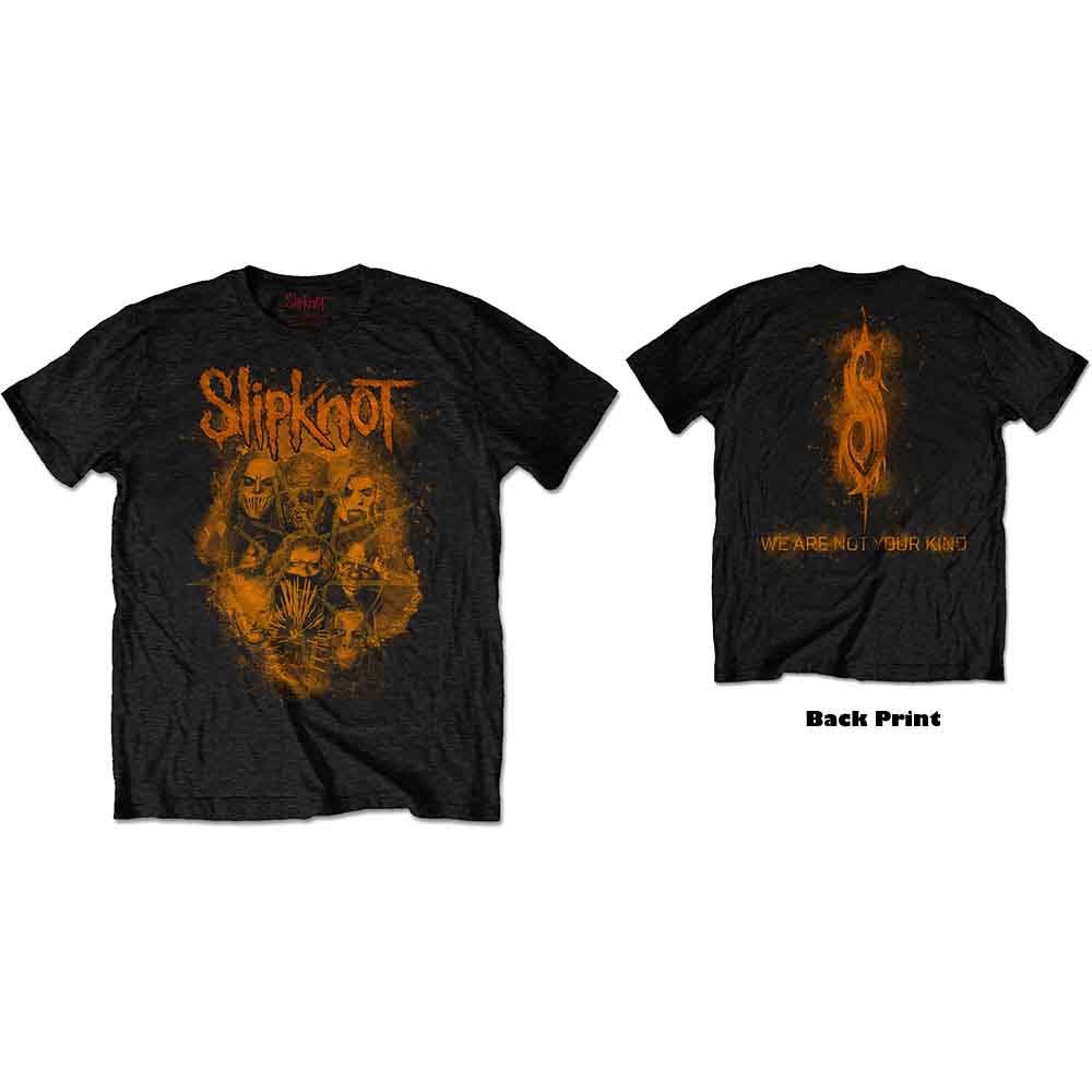 Slipknot Unisex T-Shirt: WANYK Orange (Black) (Back Print)