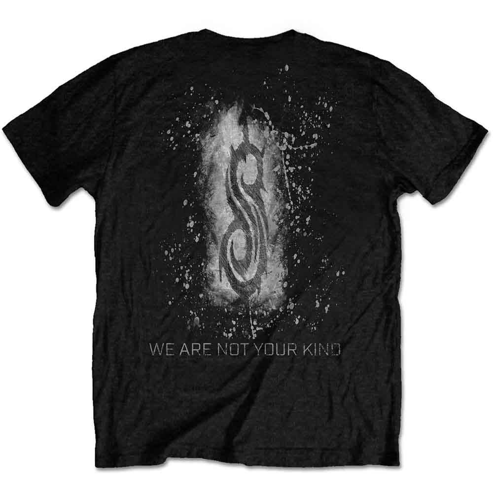 Slipknot: WANYK White Splatter Unisex T-Shirt (Black) (Back Print)