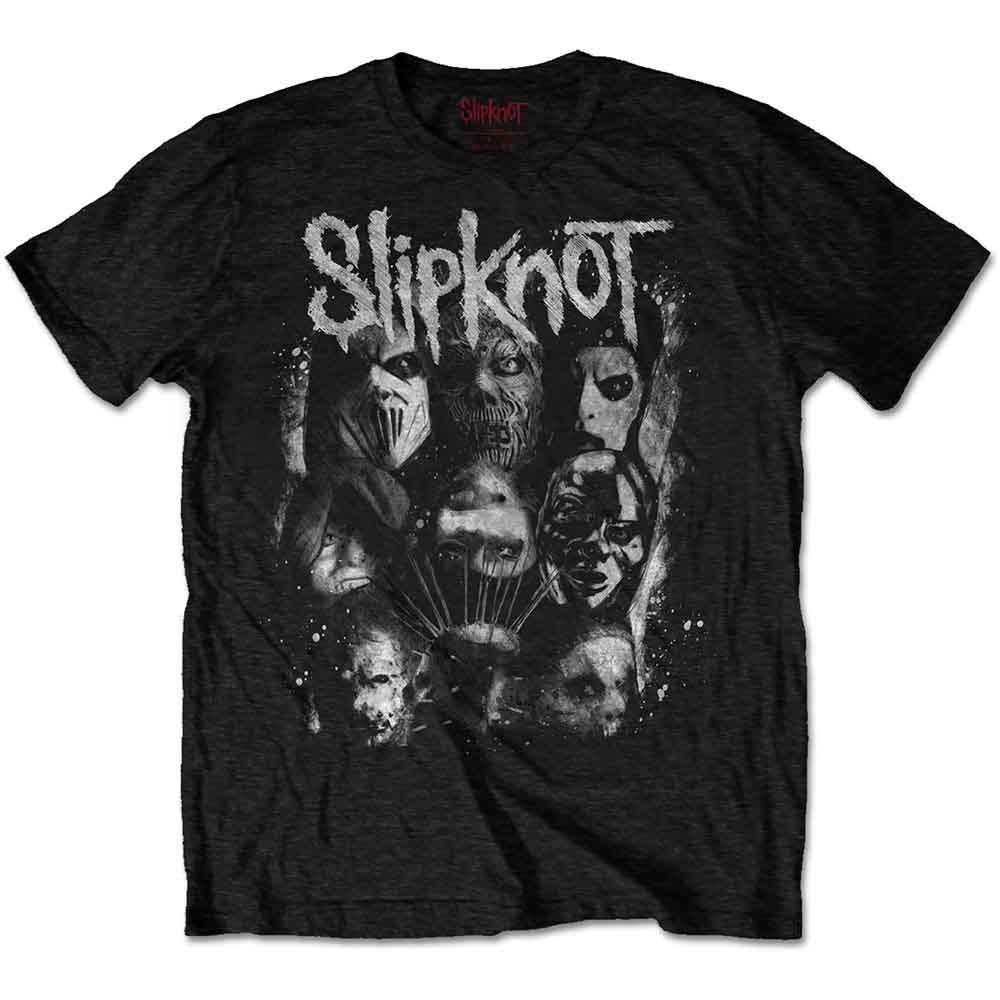 Slipknot: WANYK White Splatter Unisex T-Shirt (Black) (Back Print)