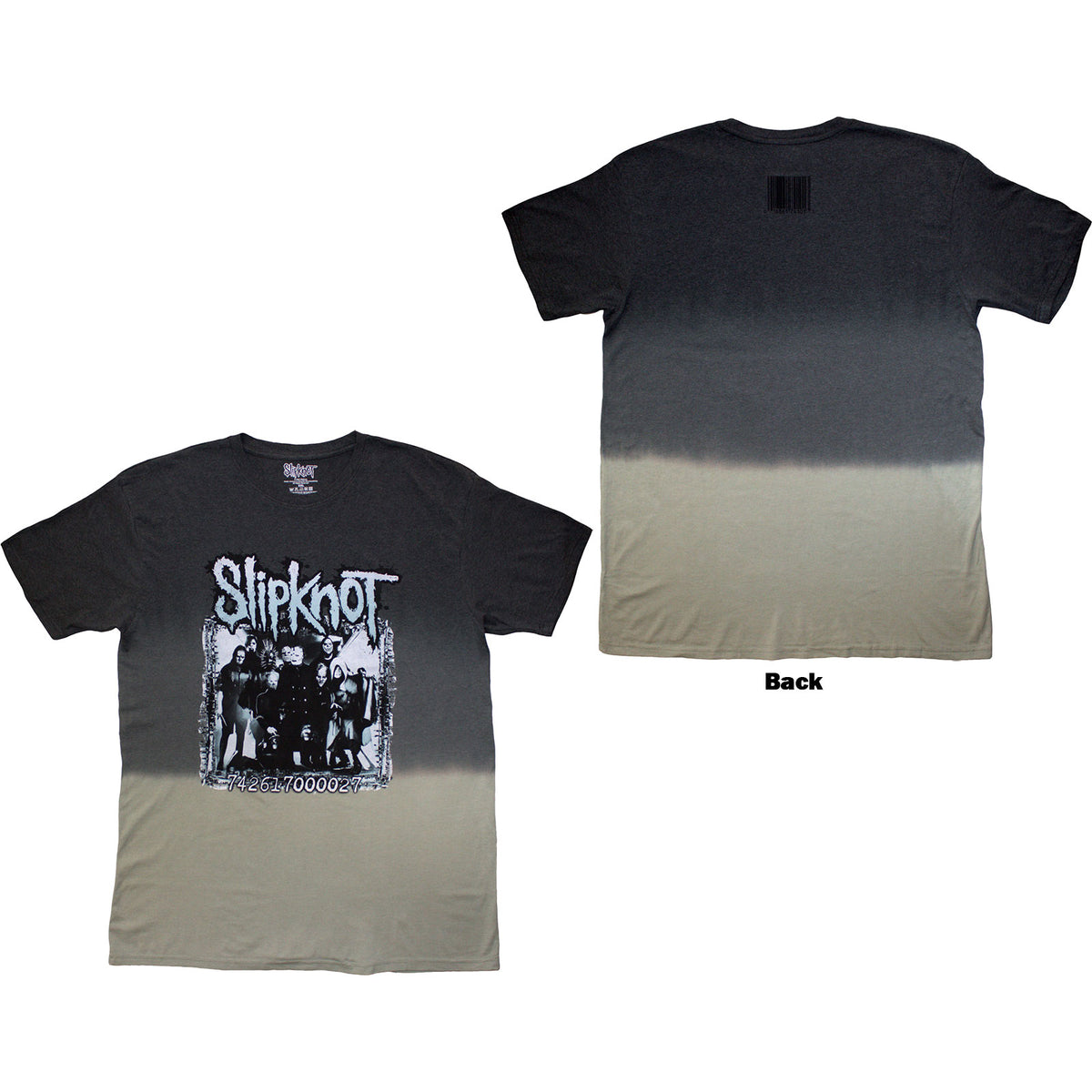 Slipknot Unisex T-Shirt: Barcode Photo (Grey) (Back Print & Wash Collection)
