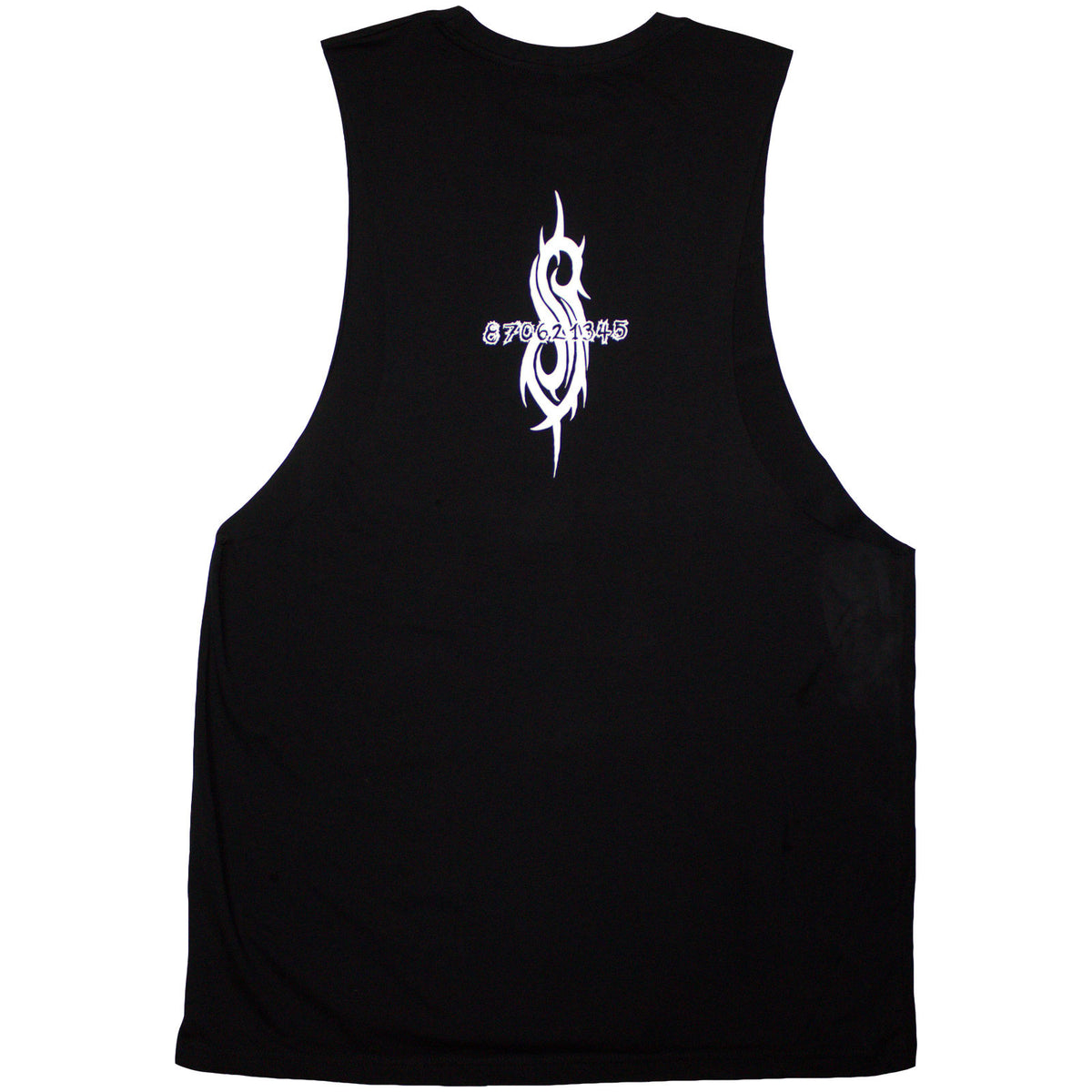 Slipknot Unisex Vest T-Shirt: Album Splatter (Black) (Back Print)