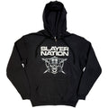 Slayer Unisex Zipped Hoodie: Slayer Nation (Black)