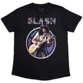 Slash: Purple Circle Unisex T-Shirt (Black)