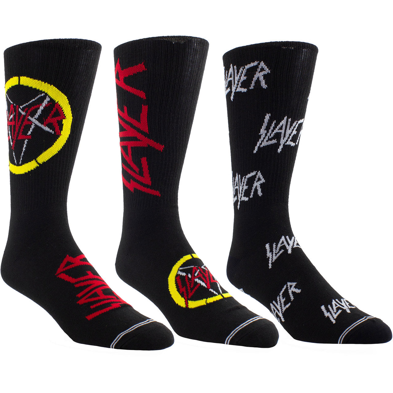 Slayer: Logos Unisex Sock Guitar Tin (UK Size 6.5 - 11)