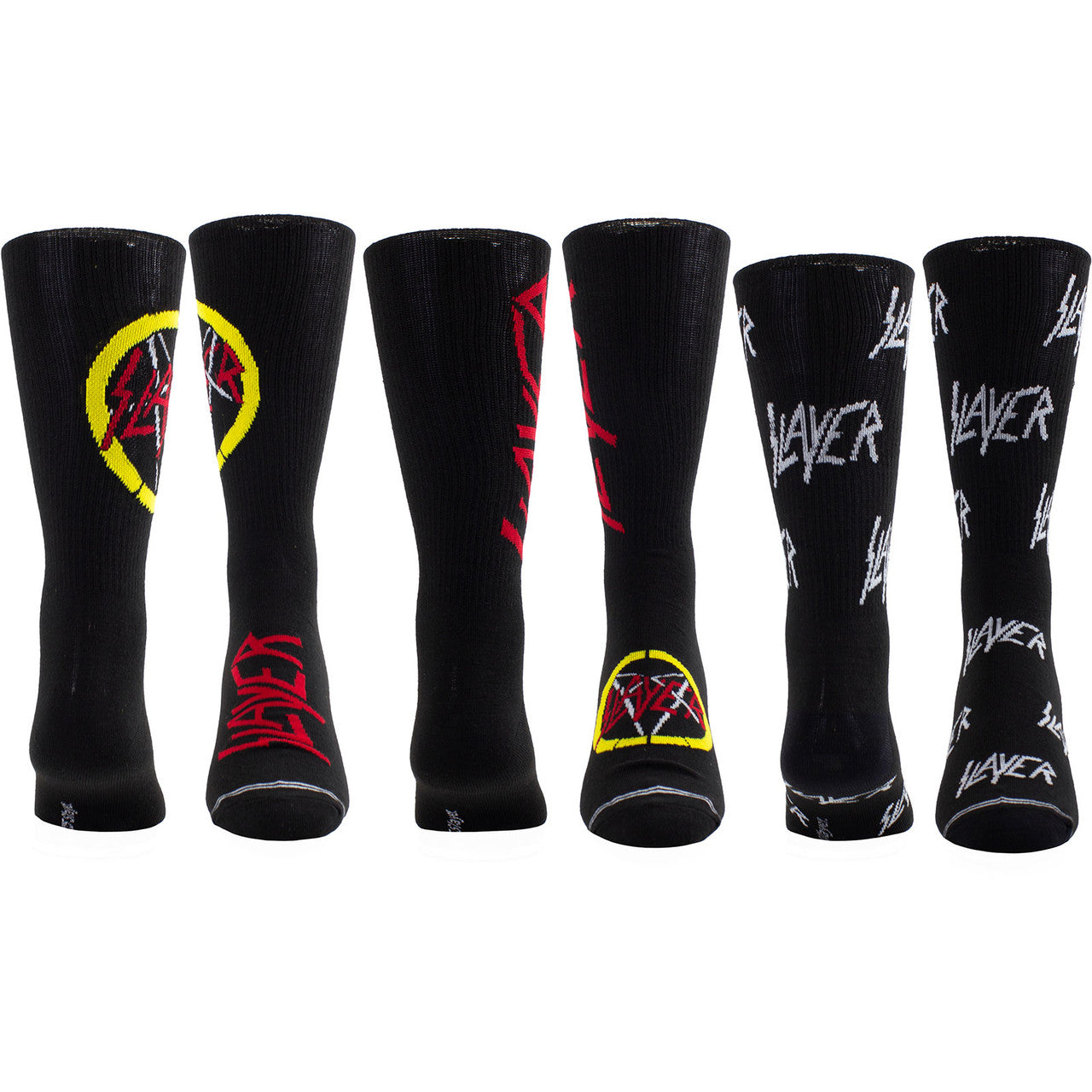 Slayer: Logos Unisex Sock Guitar Tin (UK Size 6.5 - 11)