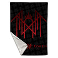 Sleep Token: Red Logo Sherpa Fleece Blanket (Multicolour)