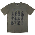 Sleep Token: Grid Unisex Stone Wash T-Shirt (Green)