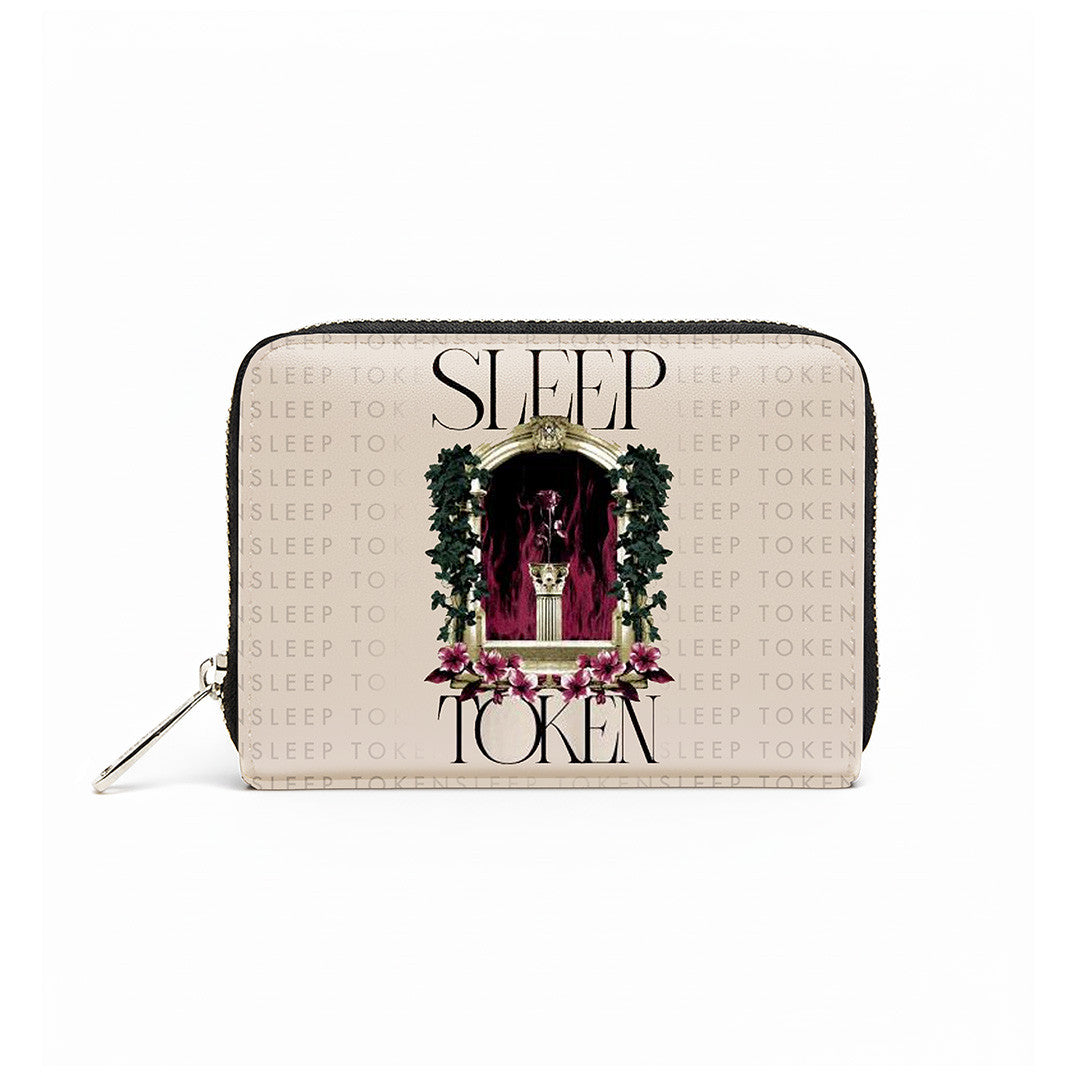 Sleep Token: Statue Cream Zip Top Purse (Black)
