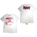 Slipknot: Chair Graphic Unisex T-Shirt (White) (Back Print)