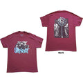 Slipknot: Goat Logo Demon Unisex T-Shirt (Maroon Red) (Back Print)