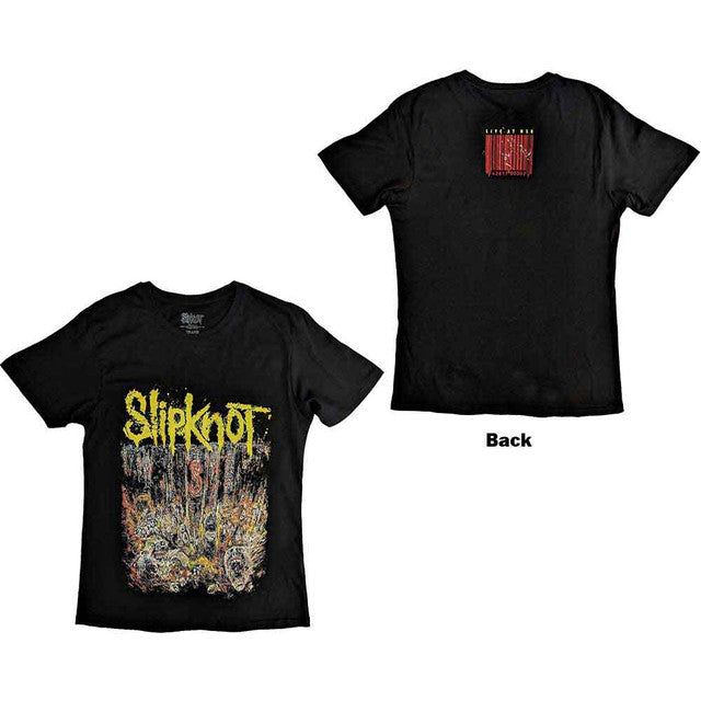 Slipknot: Live at MSG Unisex T-Shirt (Black) (Back Print)