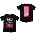 Slipknot: Stretched Barcode Unisex T-Shirt (Black) (Back Print)