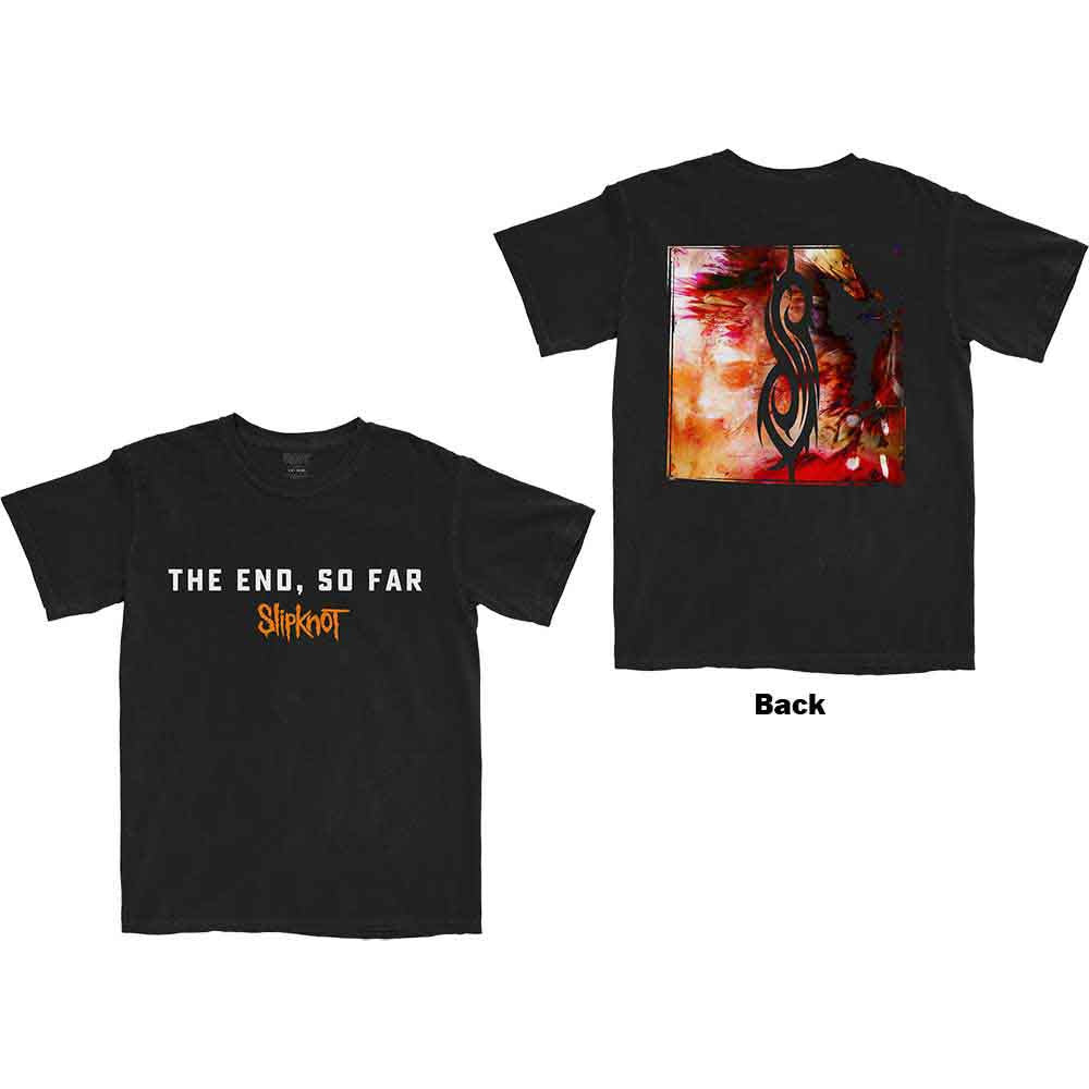 Slipknot: The End, So Far Album Cover Unisex T-Shirt (Black) (Back Print)