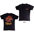 Slipknot: The End, So Far Flame Logo Unisex T-Shirt (Black) (Back Print)