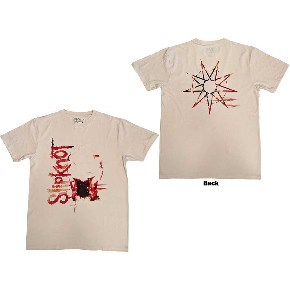 Slipknot: The End, So Far Unisex T-Shirt (Natural) (Back Print)