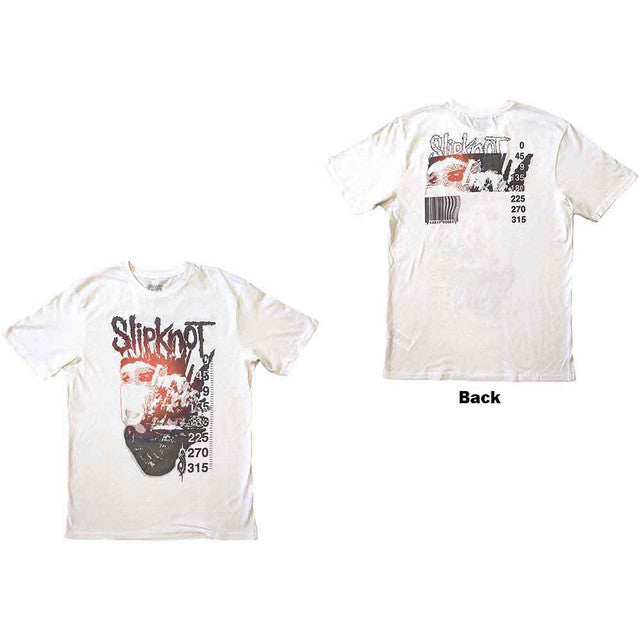 Slipknot: The End Unisex T-Shirt (White) (Back Print)