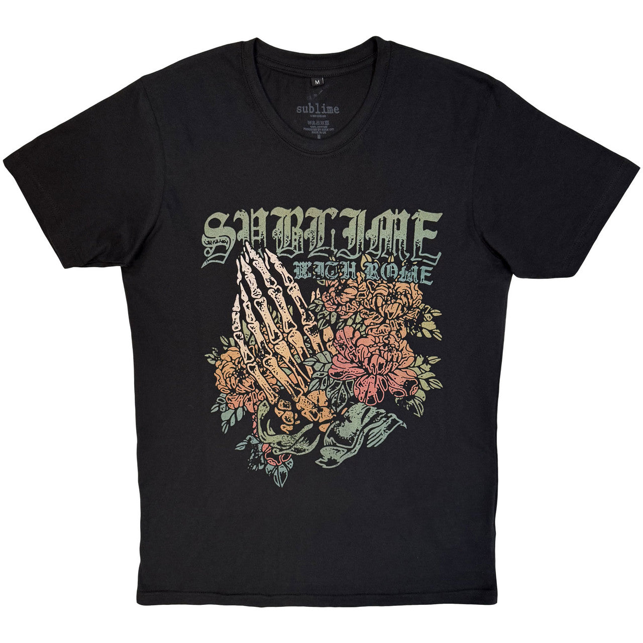 Sublime: Praying Hands Unisex Premium Carbon T-Shirt (Black)