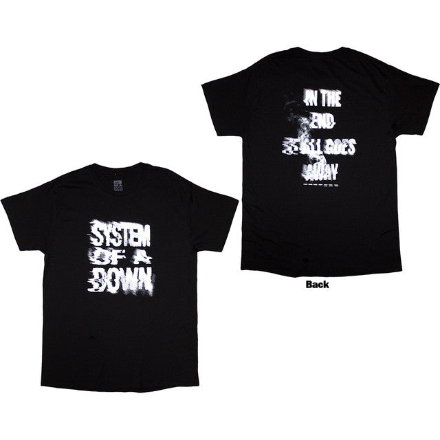 System Of A Down: All Goes Away Unisex T-Shirt (Black) (Back Print)