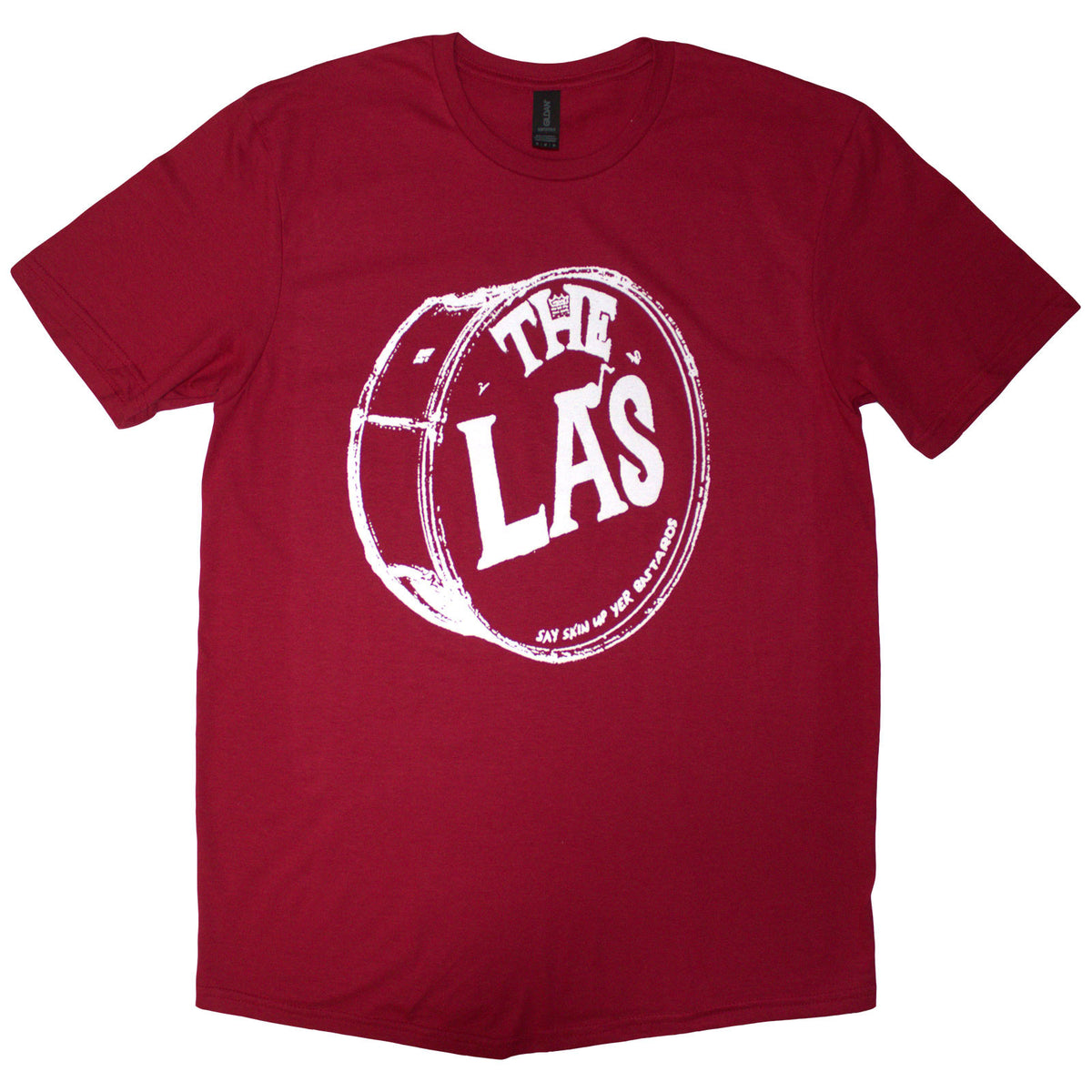 The LA's Unisex T-Shirt: White Drum Head Logo (Red)
