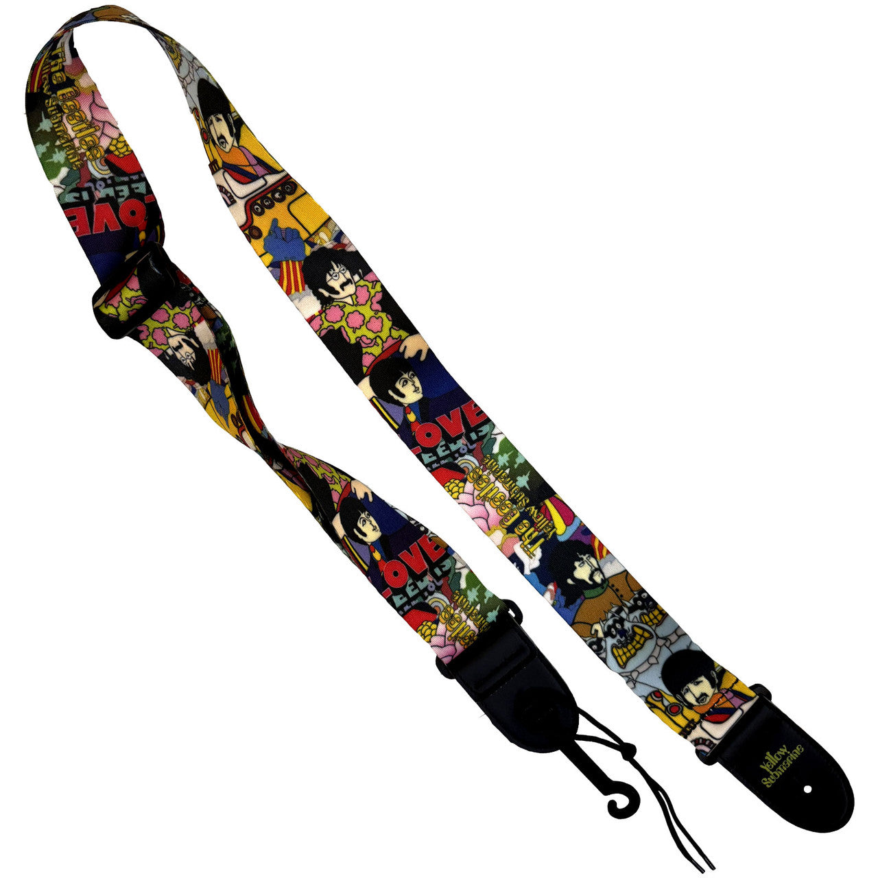 The Beatles: Yellow Sub Collage Guitar Strap