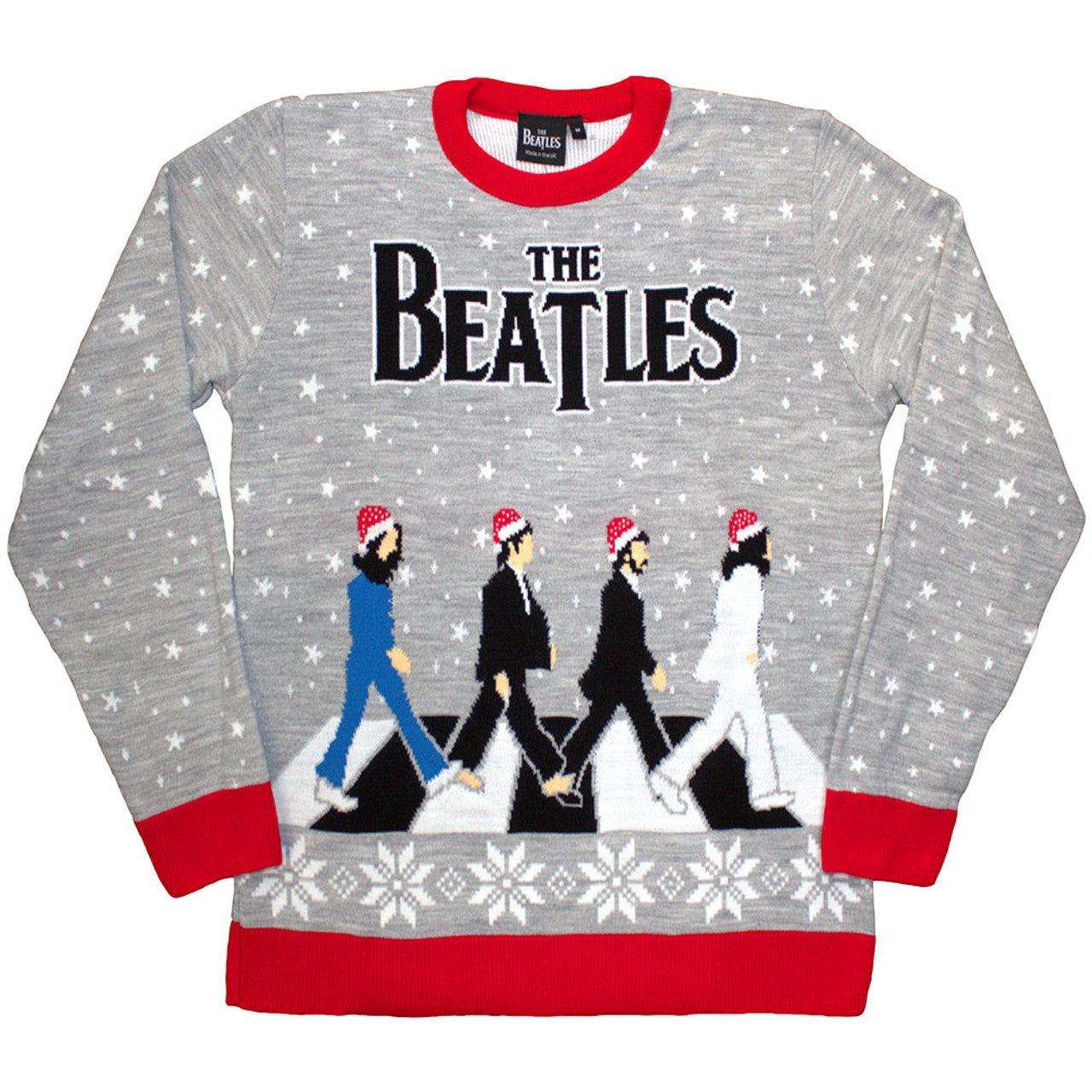 The Beatles: Abbey Road Christmas Jumper | Grey & Red