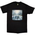 The Beatles: Abbey Road Christmas T-Shirt | Black