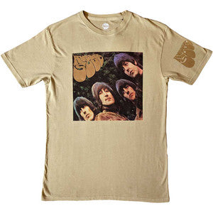 The Beatles: Rubber Soul Album T-Shirt | Sand | Sleeve Print