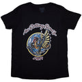 The Rolling Stones: Sixty Dragon Globe Foiled Print Ladies T-Shirt (Black) (Embellished)