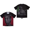 The Rolling Stones: Tattoo You Unisex Sublimation T-Shirt (Black) (Back Print)