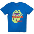 The Rolling Stones: Hackney Diamonds Neon Tongue Unisex T-Shirt (Blue)
