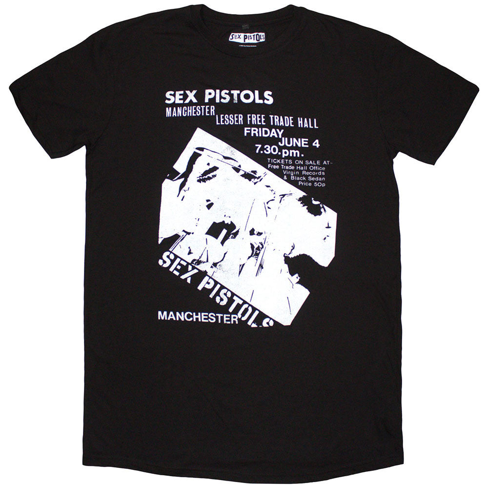 The Sex Pistols: Manchester Flyer Ladies T-Shirt Dress (Black)
