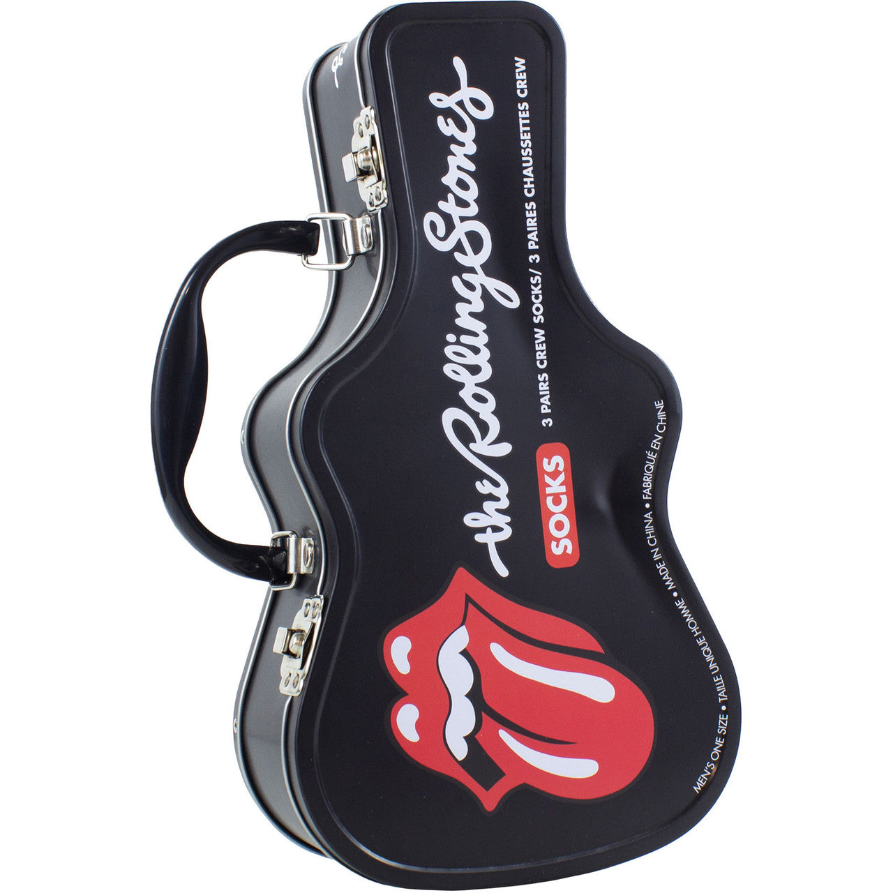 The Rolling Stones: Logos Unisex Sock Guitar Tin (UK Size 6.5 - 11)