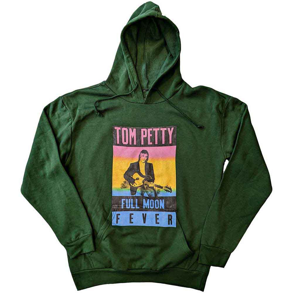 Tom Petty & The Heartbreakers Unisex Pullover Hoodie: Full Moon Fever (Green)