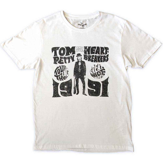 Tom Petty & The Heartbreakers Unisex T-Shirt: Great Wide Open Tour (White)