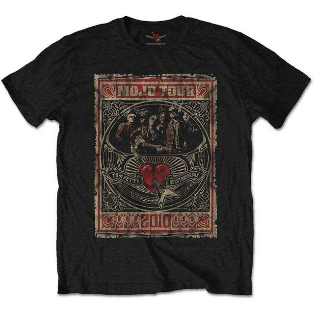 Tom Petty & The Heartbreakers Unisex T-Shirt: Mojo Tour (Black)