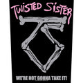 Twisted Sister Back Patch: We're Not Gonna Take It