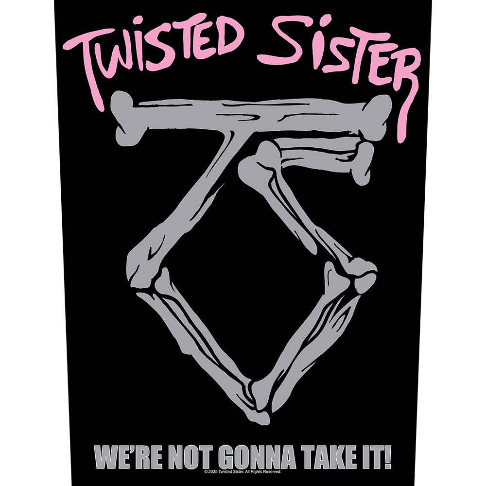 Twisted Sister Back Patch: We're Not Gonna Take It