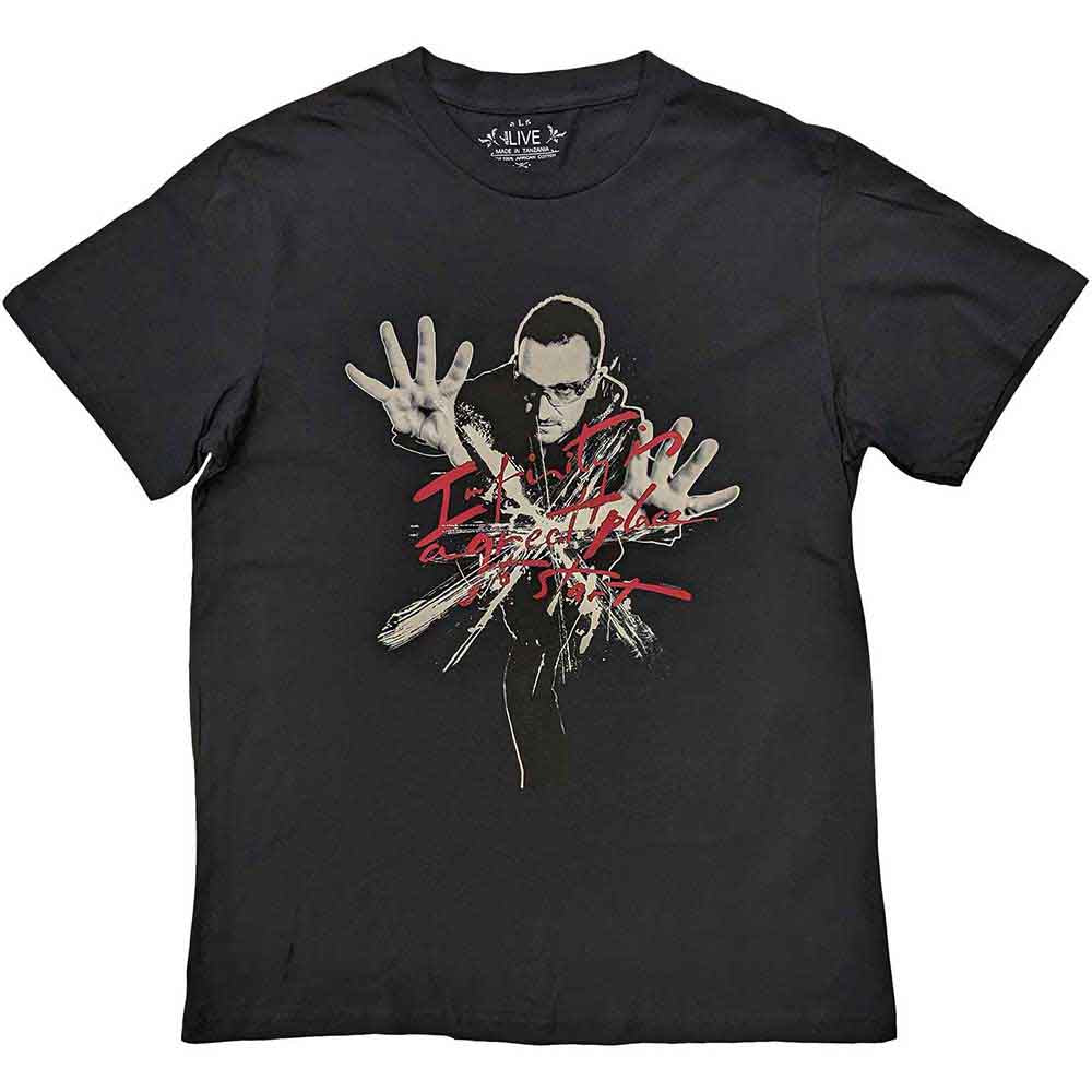 U2 Unisex T-Shirt: 359 Degree Tour 2009 Infinity (Black) (Back Print & Ex-Tour)