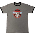 Van Halen: Circle Logo Unisex Ringer T-Shirt (Grey & Black)