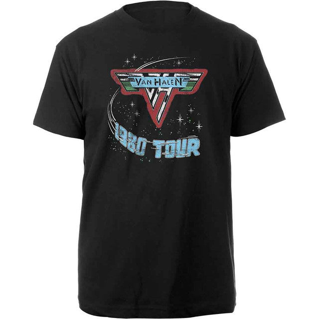 Van Halen: 1980 Tour Unisex T-Shirt (Black)