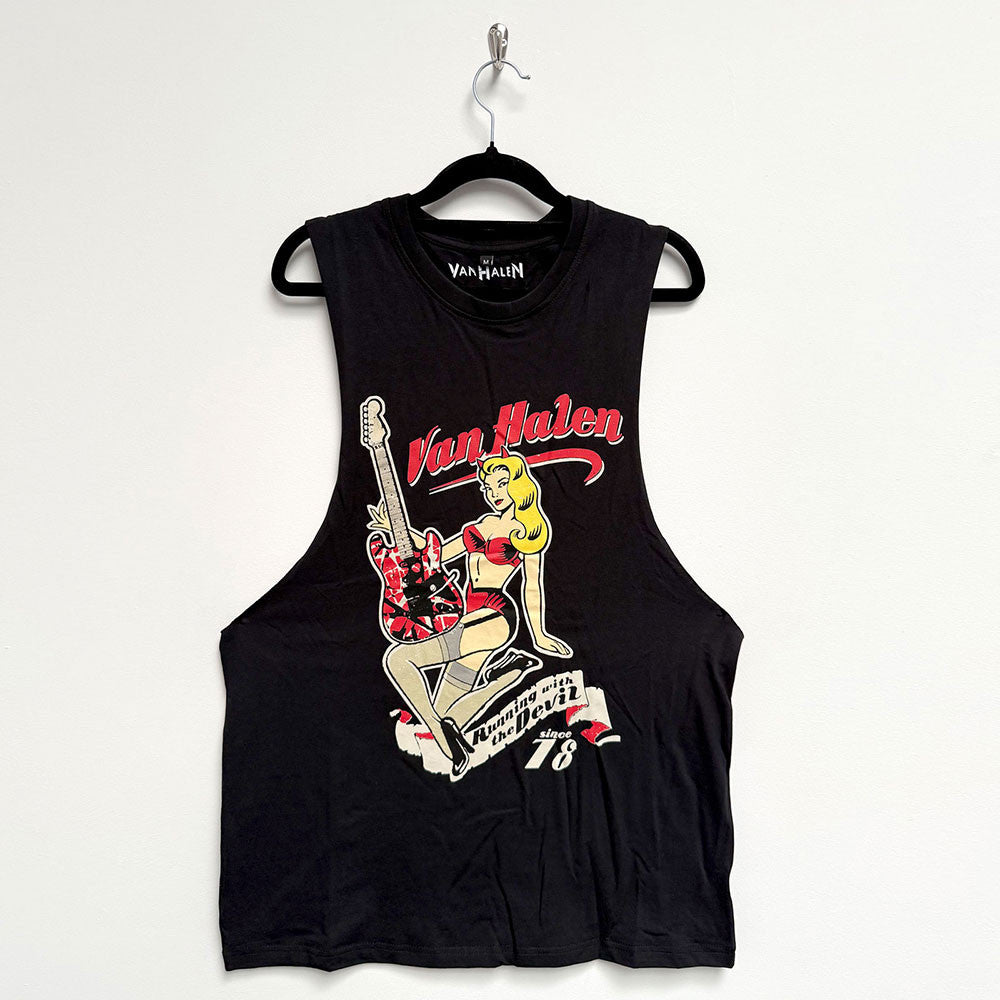 Van Halen: Running With The Devil Unisex Vest T-Shirt (Black)