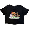 Wu-Tang Clan Ladies Crop Top: Sesame Street (Black) (Ex-Tour)