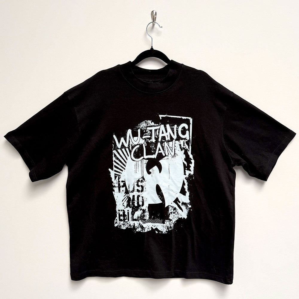 Wu-Tang Clan: Graffiti Unisex Oversized Boxy T-Shirt (Black)