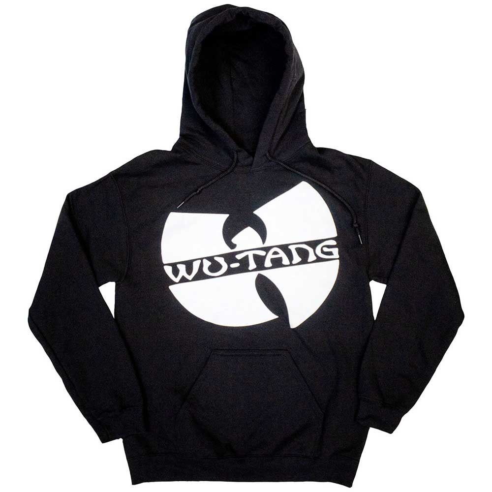 Wu-Tang Clan: Slanted Logo Mono Unisex Pullover Hoodie (Black)