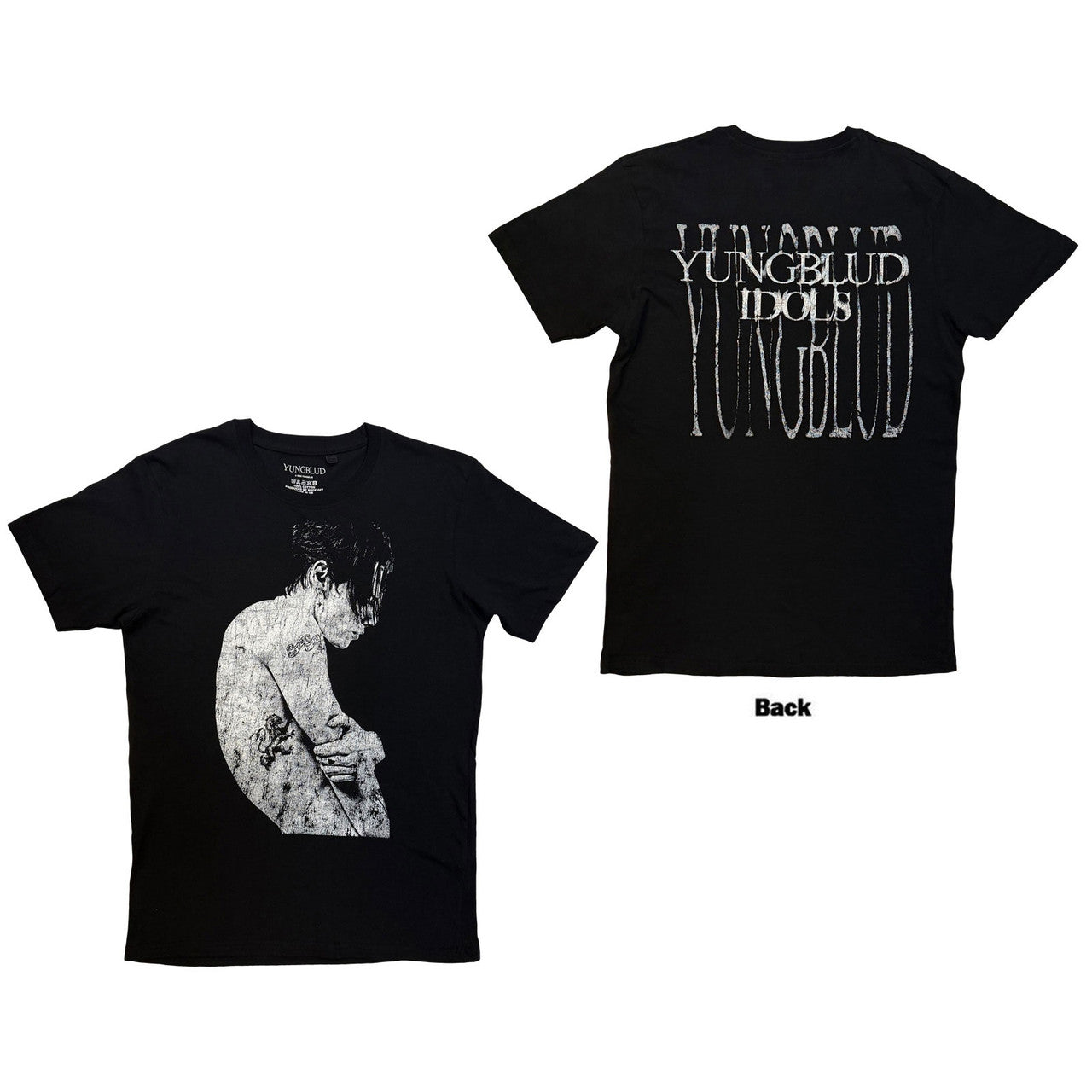 Yungblud: Idols Photo Unisex T-Shirt (Black) (Back Print)