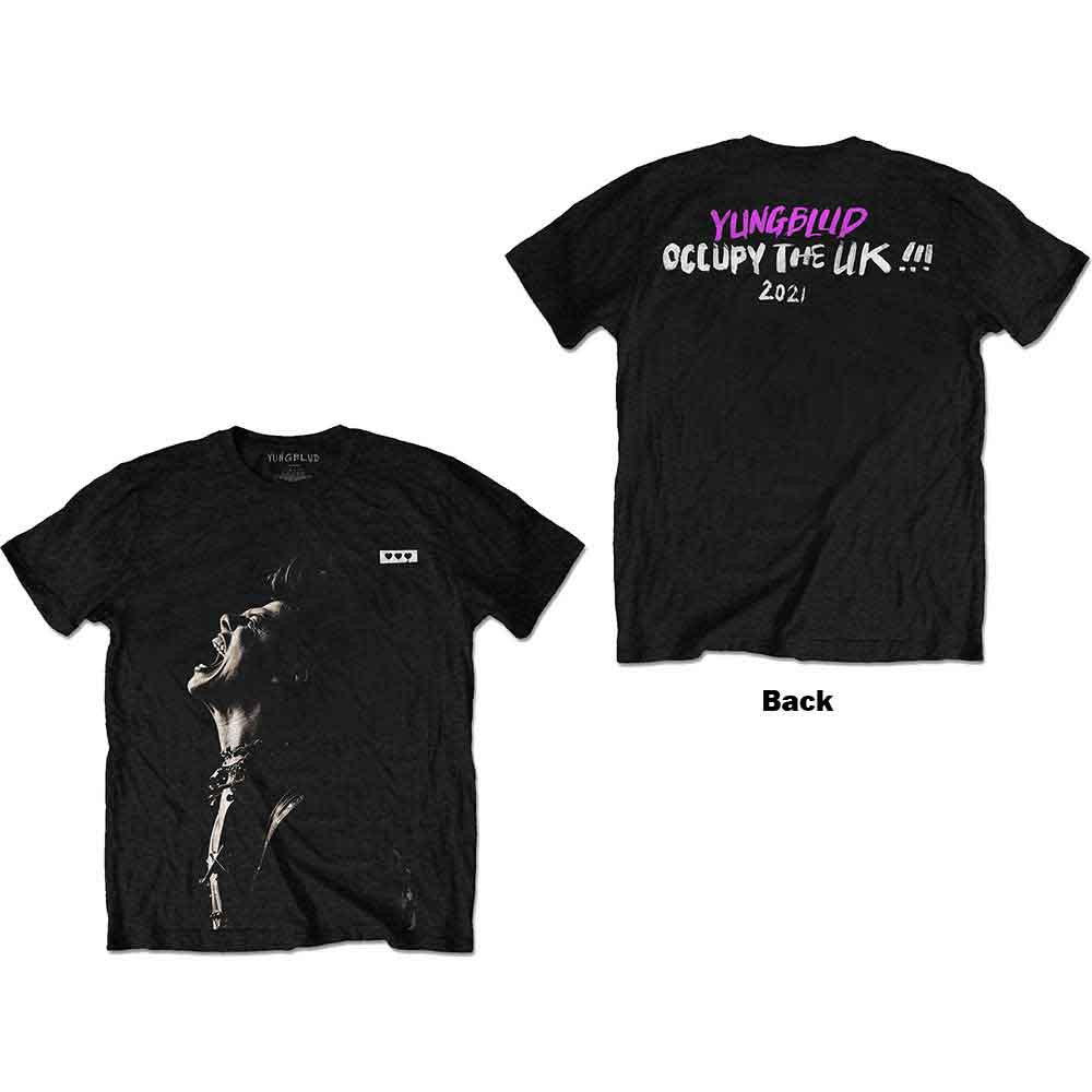 Yungblud: Occupy the UK Unisex T-Shirt (Black) (Back Print)
