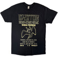 Led Zeppelin: TSRTS World Premier Unisex T-Shirt (Black)