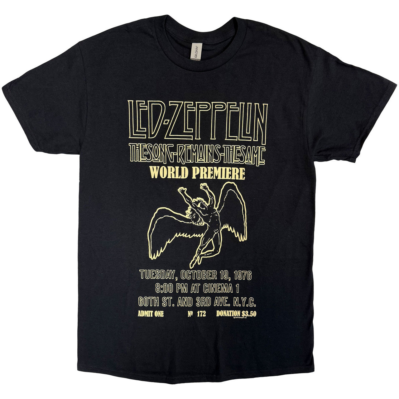 Led Zeppelin: TSRTS World Premier Unisex T-Shirt (Black)